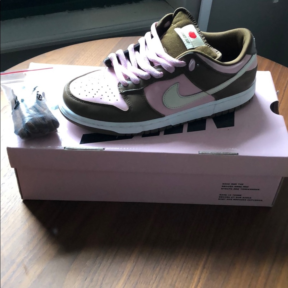 Nikesb x Stussy dunk low. Neopolitans.